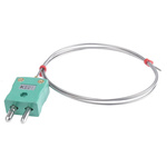 RS PRO SYSCAL Type K Thermocouple 1m Length, 1.5mm Diameter → +1100°C