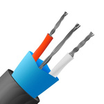 RS PRO Type J Thermocouple Wire, 50m, Screened, PVC Mylar Insulation, +105°C Max, 7/0.2mm