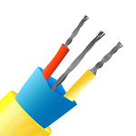 RS PRO Type K Thermocouple Wire, 10m, Screened, PVC Mylar Insulation, +105°C Max, 7/0.2mm