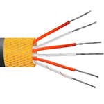 RS PRO Type RTD Resistance Thermometer Detector (RTD) Wire, 100m, Screened, PVC Insulation, +105°C Max, 7/0.2mm