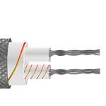 RS PRO Type U Thermocouple Wire, 100m, Screened, Glass Fibre Insulation, +350°C Max, 7/0.2mm