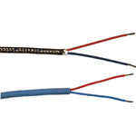 Jumo Type L Thermocouple & Extension Wire, 25m, Unscreened, Fibreglass Insulation, +350°C Max