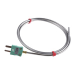 RS PRO Type K Thermocouple 1m Length, 3mm Diameter → +1100°C