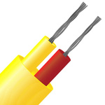 RS PRO Type K Thermocouple Wire, 100m, PFA Insulation, +260°C Max, 7/0.2mm