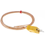 RS PRO Type K Thermocouple 1m Length, 1/0.3mm Diameter → +350°C