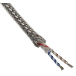 RS PRO Type K Thermocouple Wire, 25m, Glass Fibre Insulation, +350°C Max, 7/0.2mm