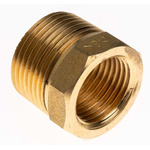 RS PRO Brass 3/4 in BSP Male x 1/2 in BSP Female Straight Reducer Bush Threaded Fitting