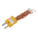 RS PRO Type K Thermocouple 1m Length, → +220°C