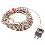 RS PRO Type T Thermocouple 10m Length, 1/0.2mm Diameter → +260°C