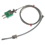 RS PRO Type K Thermocouple 3m Length, 6mm Diameter → +350°C