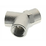 RS PRO Brass 1/2 in BSPP Female x 1/2 in BSPP Female Tee Equal Tee Threaded Fitting