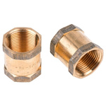 RS PRO Bronze 3/4 in BSPP Female x 3/4 in BSPP Female Straight Coupler Threaded Fitting