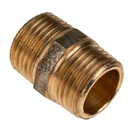 RS PRO Bronze 1/2 in BSPT Male x 1/2 in BSPT Male Straight Nipple Threaded Fitting