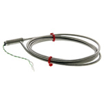 RS PRO Type K Thermocouple 1.5m Length, 3mm Diameter → +1100°C
