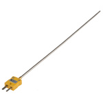 RS PRO Type K Thermocouple Connector 250mm Length, 3mm Diameter, -40°C → +1100°C