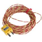 RS PRO Type K Thermocouple 10m Length, → +250°C
