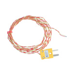 RS PRO Type K Thermocouple 1m Length, 1/0.3mm Diameter, -75°C → +250°C