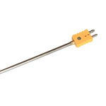 Electrotherm282 Type K Thermocouple 1000mm Length, 6mm Diameter, 0°C → +1000°C