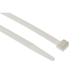 RS PRO Natural Cable Tie Nylon, 380mm x 7.6 mm