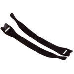 HellermannTyton Black Hook & Loop Cable Tie, 150mm x 12.5 mm