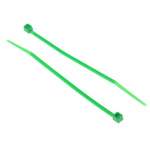 RS PRO Green Cable Tie Nylon, 100mm x 2.5 mm