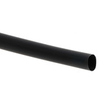 RS PRO Heat Shrink Tubing, Black 12.7mm Sleeve Dia. x 1.2m Length 2:1 Ratio