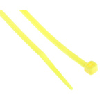 RS PRO Yellow Cable Tie Nylon, 203mm x 3.6 mm