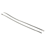 RS PRO Steel Cable Tie Stainless Steel Roller Ball, 360mm x 4.6 mm