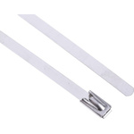 RS PRO Metallic Cable Tie 316 Stainless Steel Roller Ball, 360mm x 4.6 mm