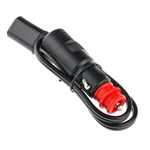 TecMate O02 Battery Charger Lead for Ø12mm BIKE/DIN, Ø21mm AUTO Socket Charger