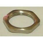 PMA Nickel Plated Brass Cable Gland Locknut, M32 Thread