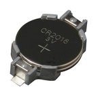 Takachi Electric Industrial CR2016 x 2 Battery Holder, Button Contact