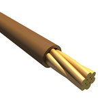 Alpha Wire 1854 Series Brown 0.2 mm² Hook Up Wire, 24 AWG, 7/0.20 mm, 30m, PVC Insulation