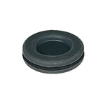 SES Sterling Black Polychloroprene 20mm Round Cable Grommet for Maximum of 13.5 mm Cable Dia.