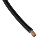 Staubli Black 2.5 mm² Hook Up Wire, 14 AWG, 651/0.07 mm, 25m, PVC Insulation