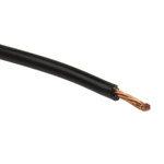 Staubli SiliVolt-E Series Black 1 mm² Hook Up Wire, 256/0.07 mm, 25m, Silicone Insulation