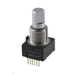 CTS 8 Pulse Mechanical Rotary Encoder with a 6.35 mm Flat Shaft, Through Hole