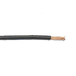 Alpha Wire Black 0.62 mm² Hook Up Wire, 20 AWG, 19/0.20 mm, 305mm, PTFE Insulation