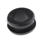 HellermannTyton Black PVC 13.5mm Round Cable Grommet for Maximum of 10 mm Cable Dia.