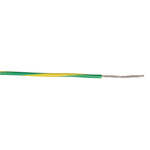 AXINDUS KY30 Series Green/Yellow 0.93 mm² Hook Up Wire, 18 AWG, 19 x 0, 25, 100m, PVC Insulation