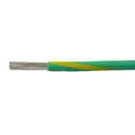 Alpha Wire 67250 Series Green/Yellow 2.5 mm² Hook Up Wire, 14 AWG, 140/0.16 mm², 100m, Polyphenylene Ether Insulation