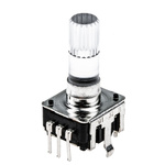 TE Connectivity 24 Pulse Incremental Mechanical Rotary Encoder with a 6.8 mm Knurl Shaft (Not Indexed), Through Hole