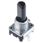 Alps Alpine 24 Pulse Incremental Mechanical Rotary Encoder with a 6 mm Flat Shaft (Not Indexed), Through Hole