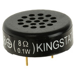 RS PRO 8Ω 0.1W Miniature Speaker 23mm Dia. , 6.4mm Lead Length, 23 x 8.4mm
