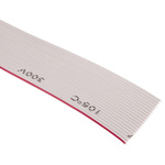 RS PRO Flat Ribbon Cable, 20-Way, 1.27mm Pitch, 30m Length