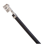 Molex Female MicroClasp to Female MicroClasp Crimped Wire, 300mm, 24AWG, Black