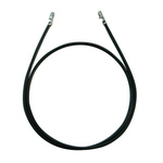 RS PRO Female DF11 to Female DF11 Crimped Wire, 300mm, 0.25mm², Black