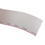 RS PRO Flat Ribbon Cable, 40-Way, 1.27mm Pitch, 5m Length