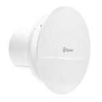 Xpelair 92969AW Simply Silent Round Ceiling Mounted, Panel Mounted, Wall Mounted, Window Mounted Extractor Fan