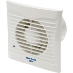 Vent-Axia Silhouette 100SVT Silhouette Rectangular Ceiling Mounted, Panel Mounted, Wall Mounted Extractor Fan, 38dB(A)